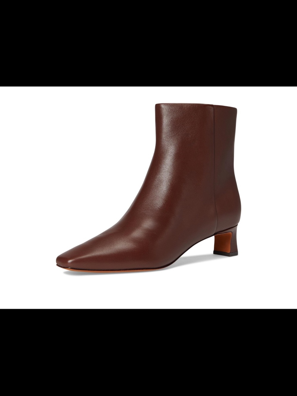 BNWT Vince Molton Brown Leather Square-Toe Ankle Boots Size 7.5 - Picture 16 of 16